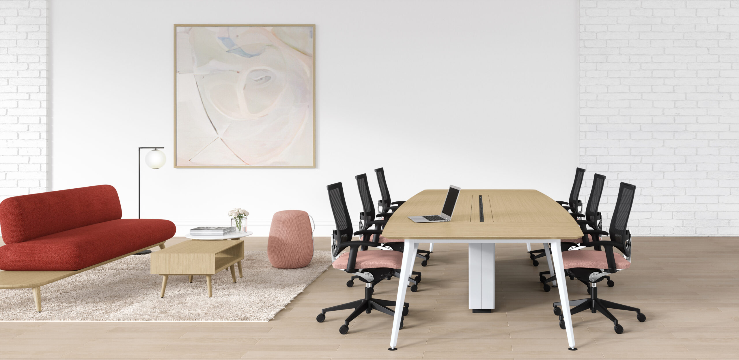 office furniture lamex 3d rendering